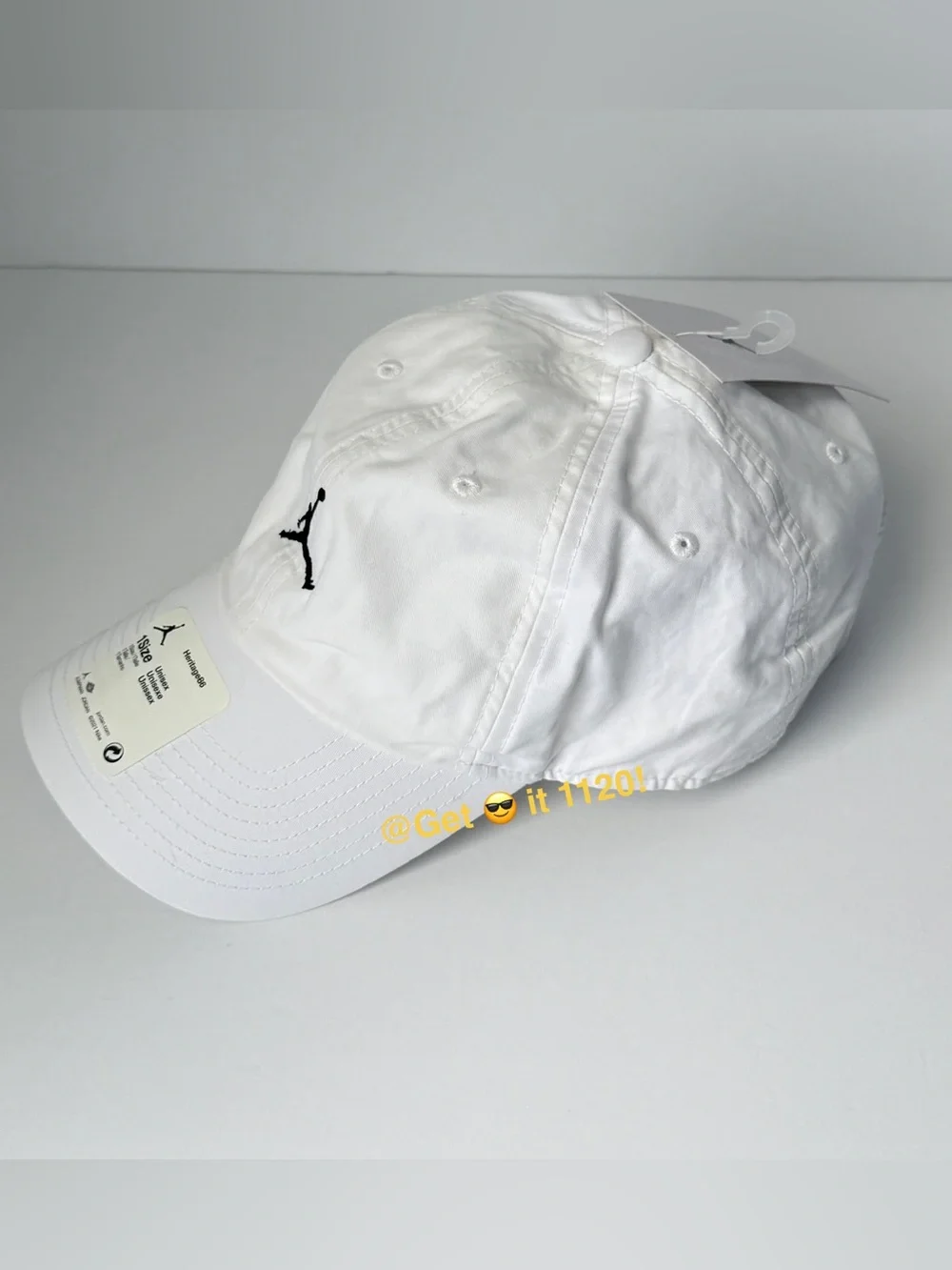 Jordan Jumpman Heritage86 Washed Cap One Size Unisex White DC3673-100